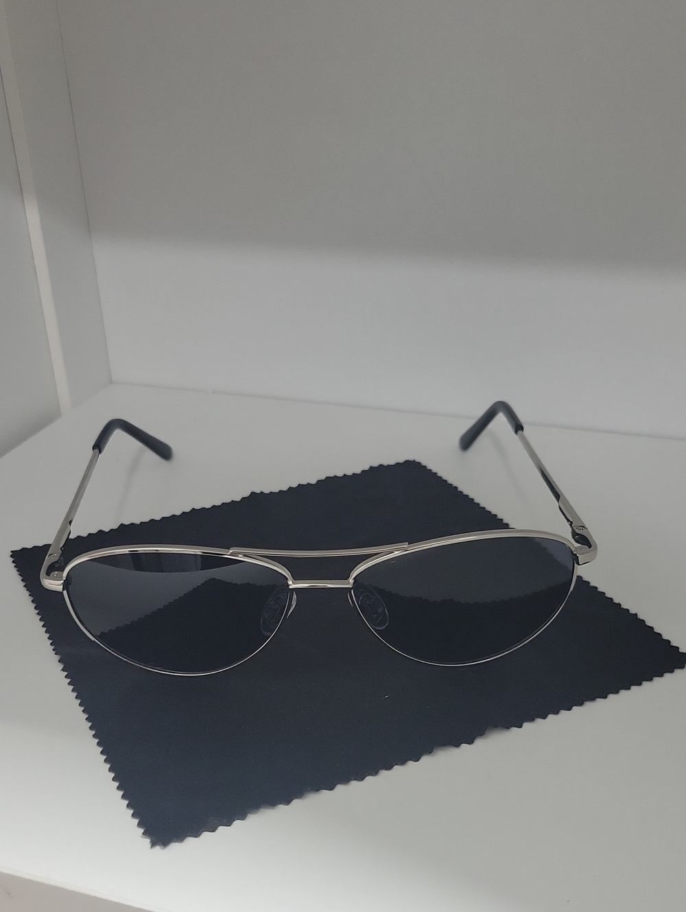 L.L. Bean Polarized Sunglasses - Silver Frame with Dark Lenses